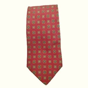Brooks Brothers Red Square Pattern 100% Silk Tie